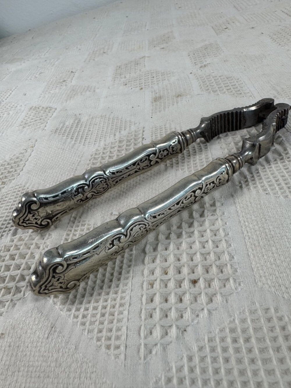 Vintage Sterling Silver Nutcracker With Intricate Handle Design Antique c1920s